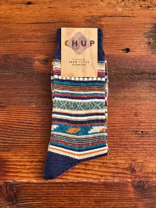 Ski socks for ski sink-Monument Valley Sock in Indigo