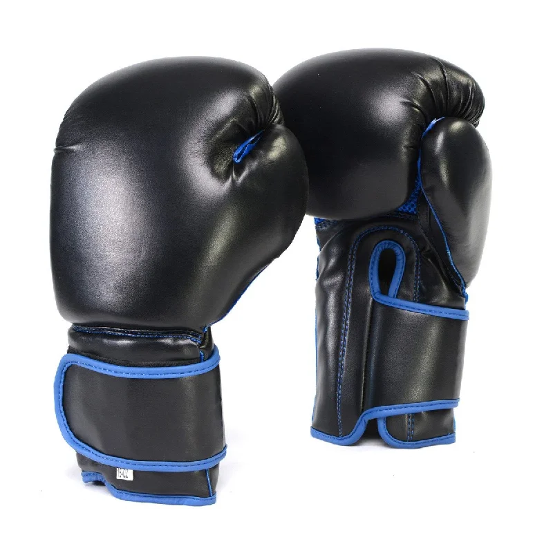 Gloves for team gear-X-Fitness XF2000 Gel Boxing Kickboxing Punching Bag Gloves-BLK/BLUE