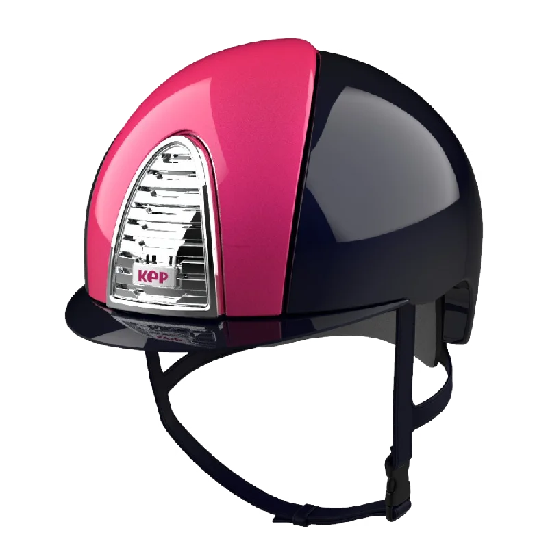 Helmet for road biking-Riding Helmet Cromo 2.0 XC Polish Cerise & Dark Blue by KEP