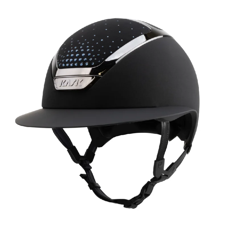 Helmet for tough straps-Passage Star Lady Chrome Riding Helmet by KASK