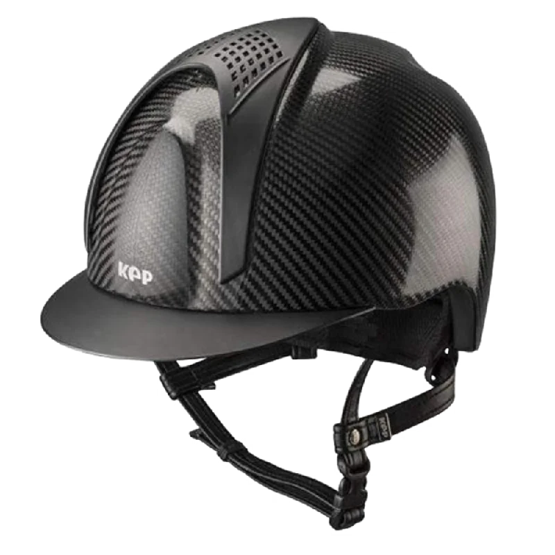 Helmet with matte finish-E-LIGHT Carbon Helmet - Shine with 2 Matt Inserts by KEP