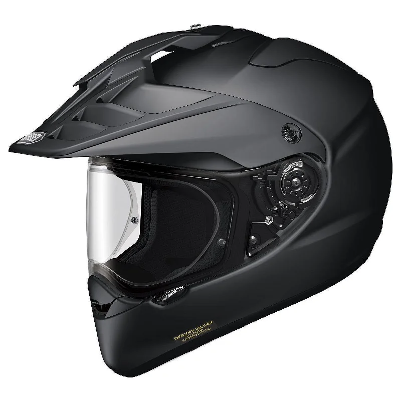 Helmet with firm fit-Shoei Hornet X2 Matte Black Dual Sport Helmet