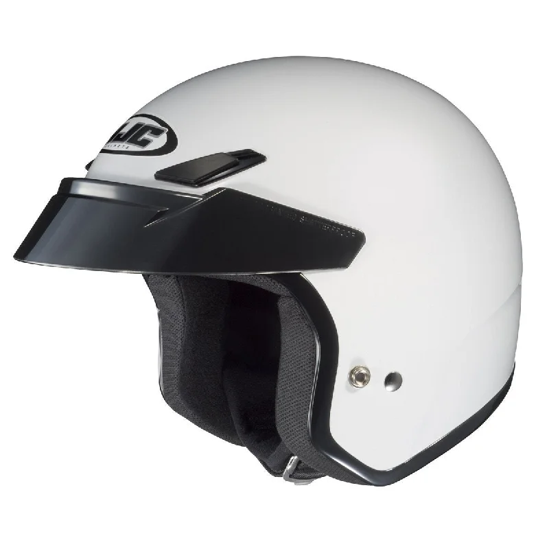 Helmet with bold padding-HJC CS-5N White Open Face Helmet