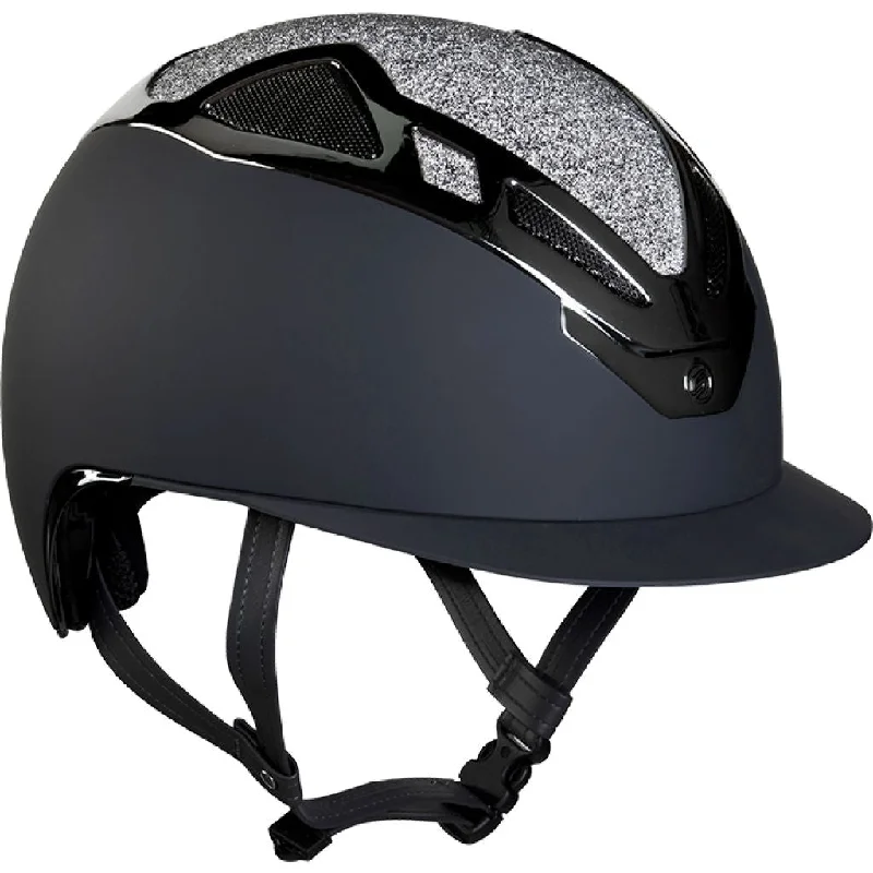 Helmet for tough padding-Suomy Apex Bling Bling Matt Helmet With Swarovski Crystal Top