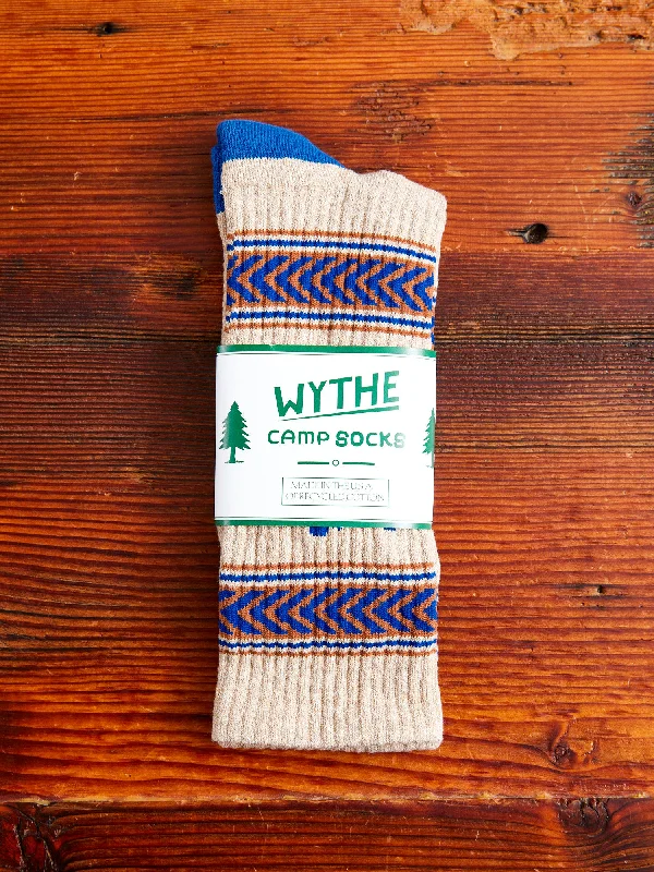 Ski socks for ski find-Recycled Cotton Camp Socks in Bucking Bronc