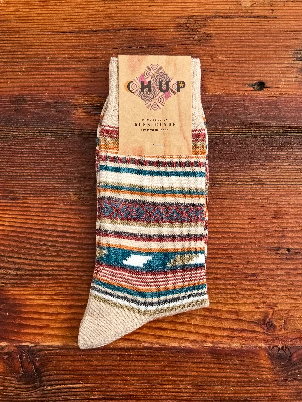 Ski socks for ski dip-Monument Valley Sock in Oatmeal