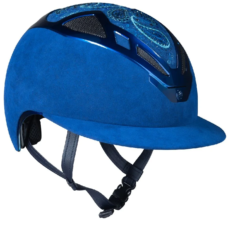 Helmet with sleek design-Suomy Apex Damask Lady Helmet with Swarovski Crystal Paisley Pattern and Wide Visor