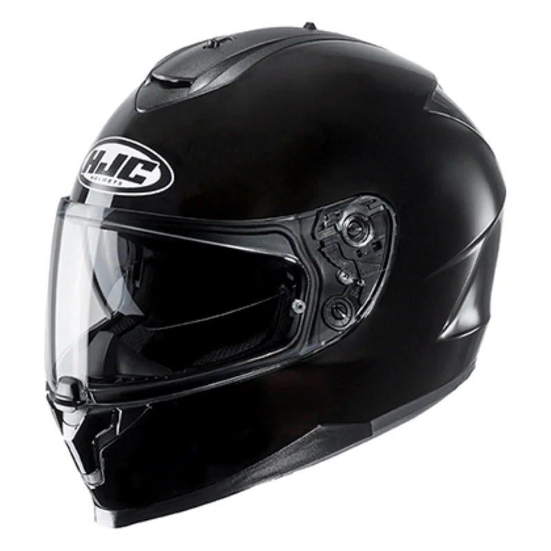 Helmet for outdoor biking-HJC C70 Black Full Face Helmet