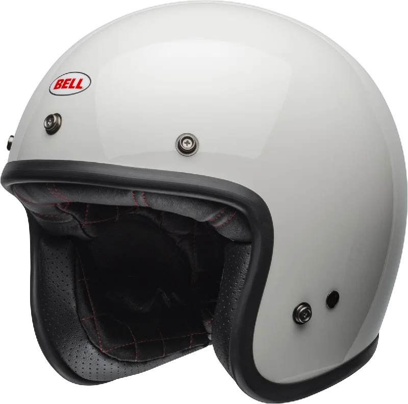 Helmet for long biking-Bell Core Since '54 Custom 500 Vintage White Open Face Helmet