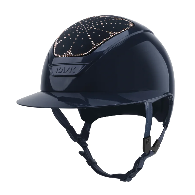 Helmet for pro straps-Riviera Pure Shine Star Lady Riding Helmet by KASK