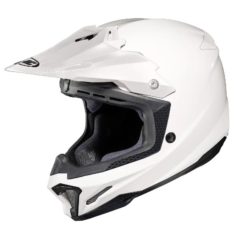 Helmet with sturdy fit-HJC CL-X7 White Snowmobile/Motocross Helmet