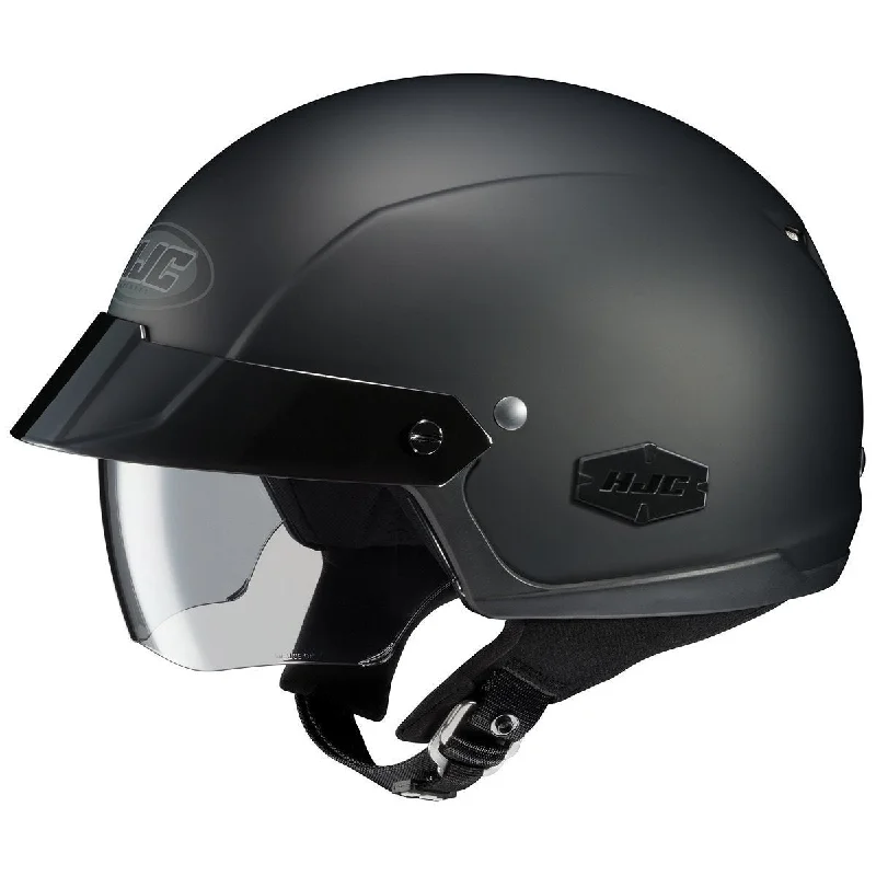 Helmet for pro biking-HJC IS-Cruiser Matte Black Half Helmet