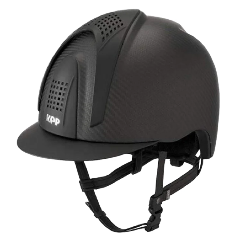 Helmet with flip-up visor-E-LIGHT Carbon Helmet - Matt with 3 Matt Inserts by KEP