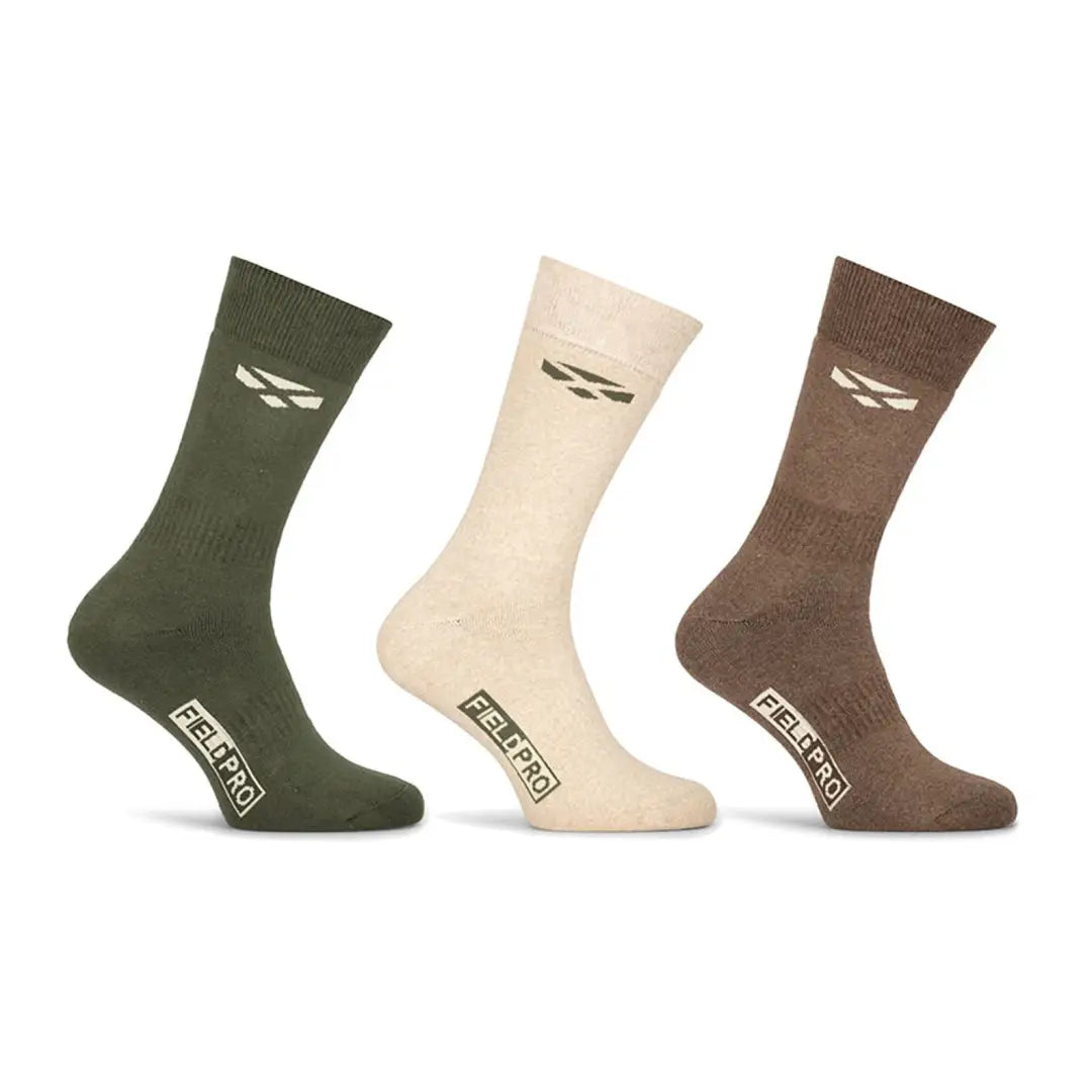 Ski socks for ski passion-Hoggs Of Fife Field Pro Country Socks 3 Pack