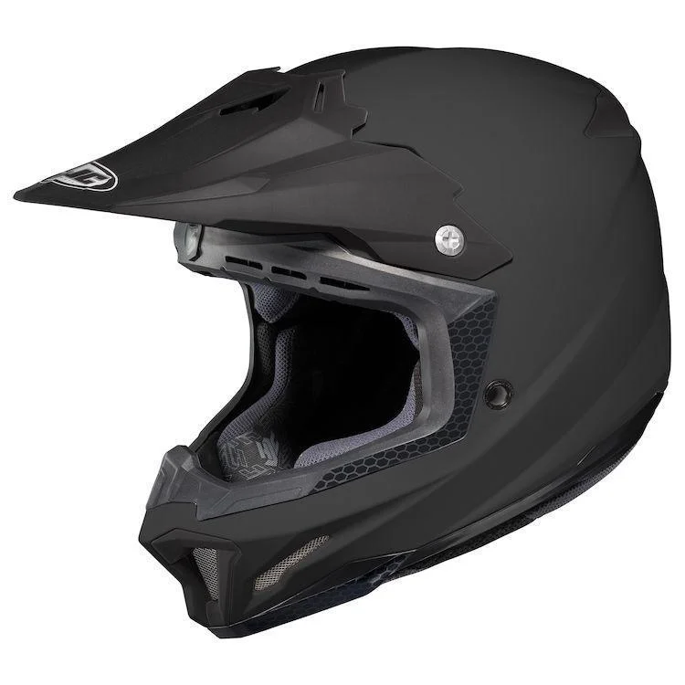 Helmet for group rides-HJC CL-X7 Matte Black Snowmobile/Motocross Helmet