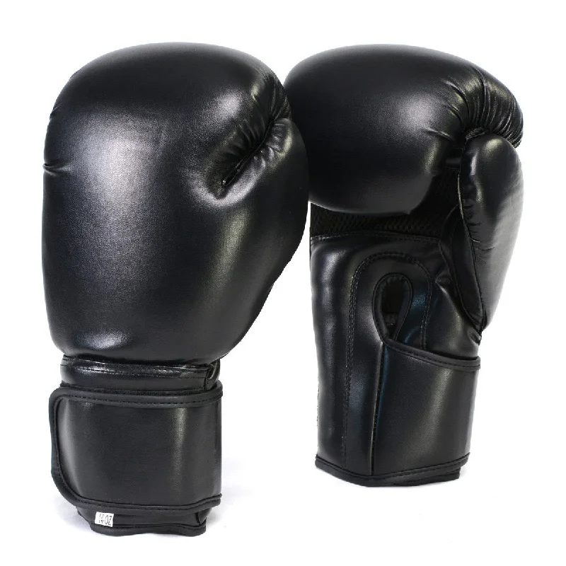 Gloves for custom designs-X-Fitness XF2000 Gel Boxing Kickboxing Punching Bag Gloves-BLACK