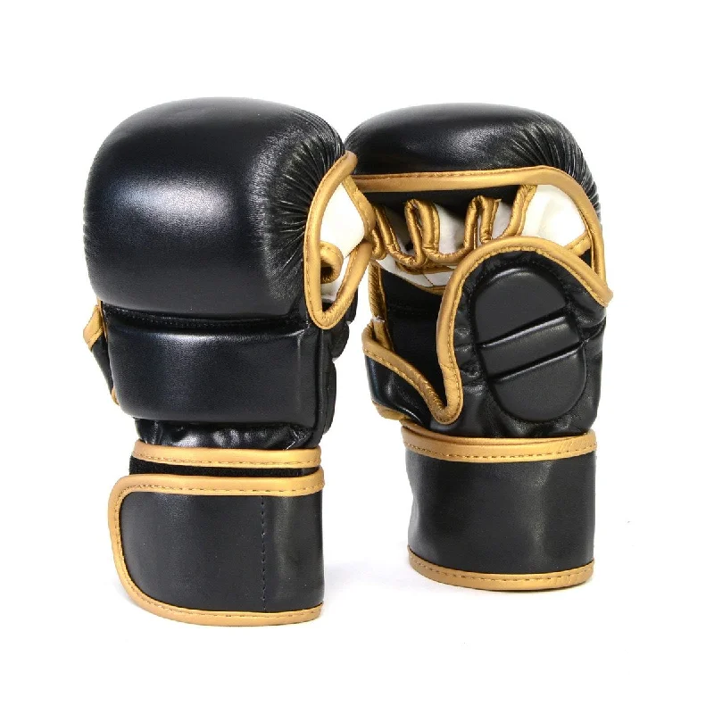 Gloves for holiday packs-X-Fitness XF2001 7 oz MMA Hybrid Sparring Gloves-BLK/COPPER