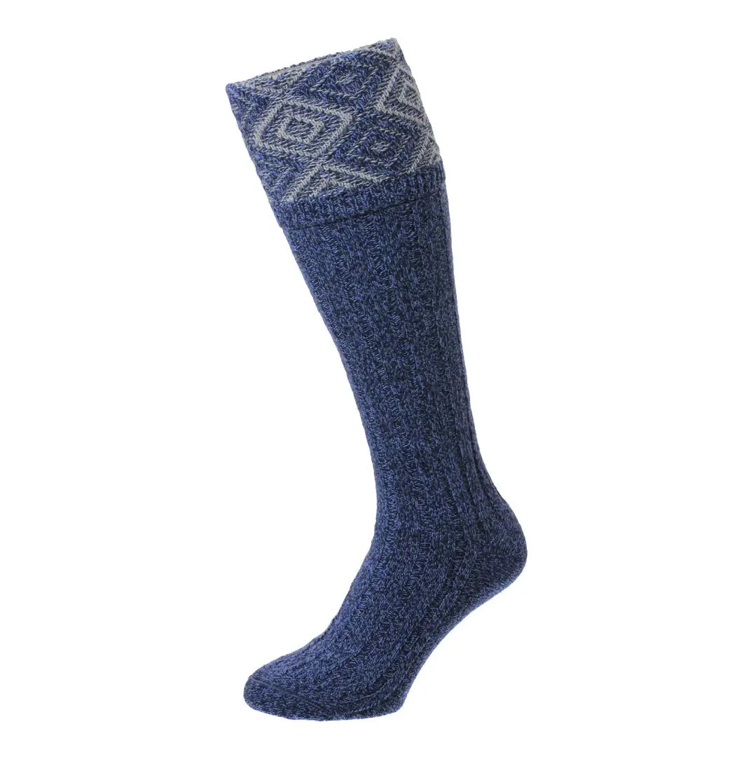 Ski socks for ski flex-HJ Hall Duncliffe Diamond Texture Shooting Socks