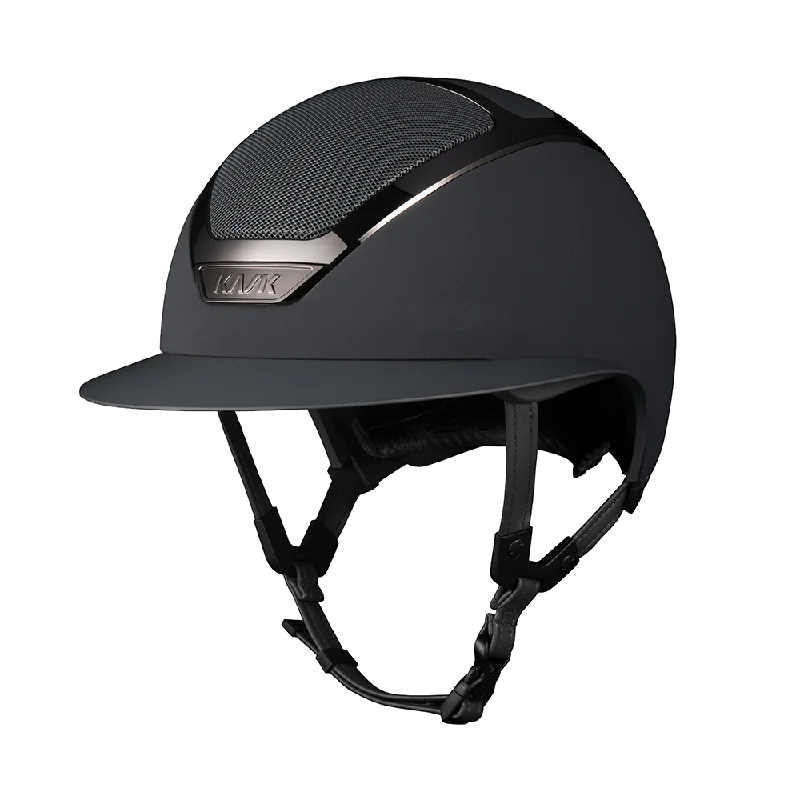 Helmet sweat management-Star Lady Chrome Riding Helmet by KASK