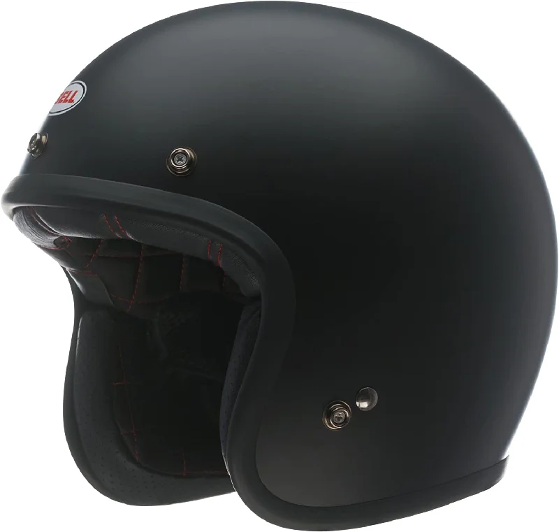 Helmet for casual biking-Bell Custom 500 Matte Black Open Face Helmet