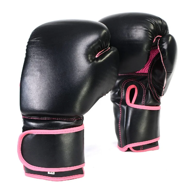 Gloves for PPE sets-X-Fitness XF2000 Gel Boxing Kickboxing Punching Bag Gloves-BLK/PINK