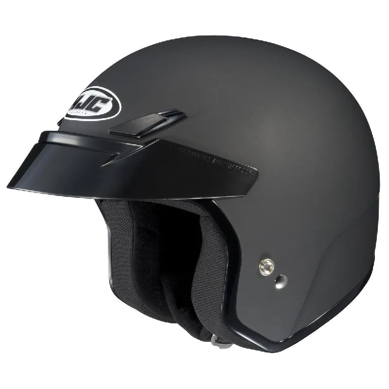 Helmet for long sports-HJC CS-5N Matte Black Open Face Helmet