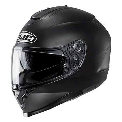 Helmet for city biking-HJC C70 Matte Black Full Face Helmet