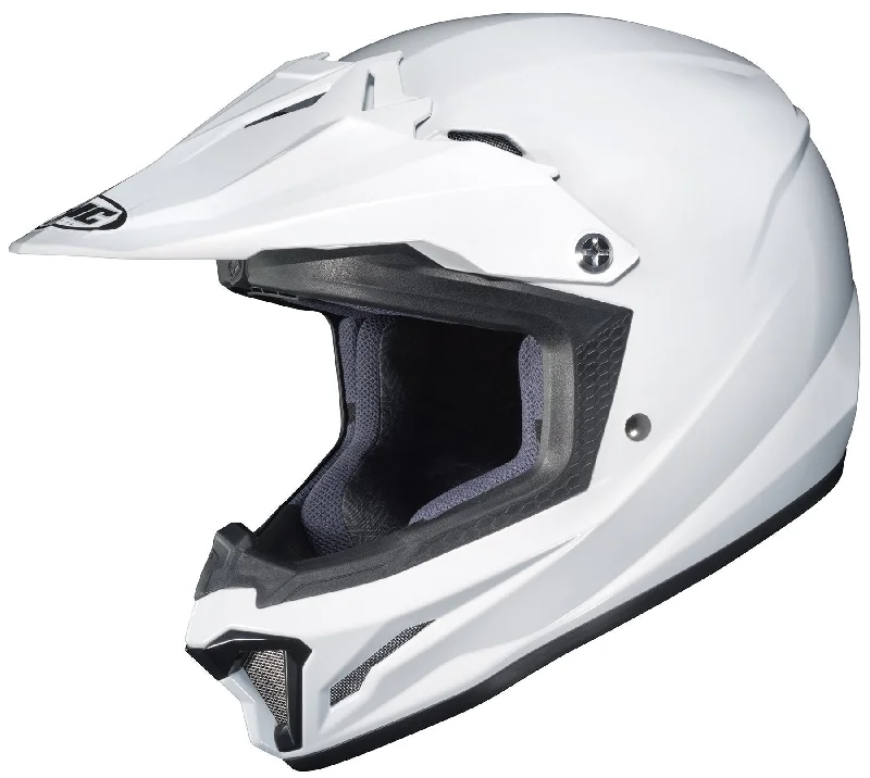 Helmet for lightweight sports-HJC CL-XY 2 Youth White Motocross Helmet