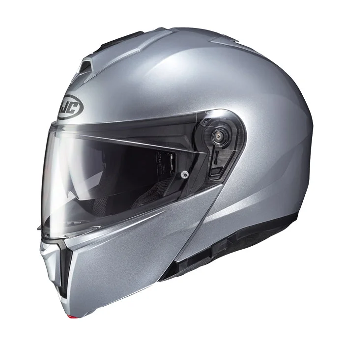 Helmet for pro sports-HJC i90 Silver Modular Helmet