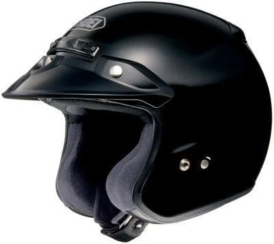 Helmet for kids design-Shoei RJ Platinum R Black Open Face Helmet