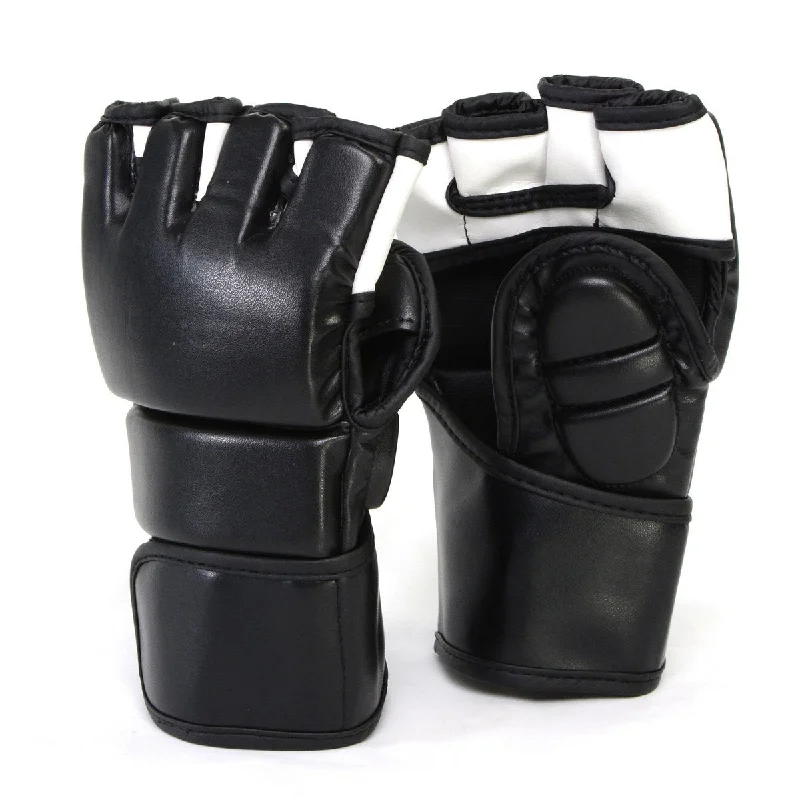 Gloves for winter kits-X-Fitness XF2002 MMA Grappling Gloves-BLACK