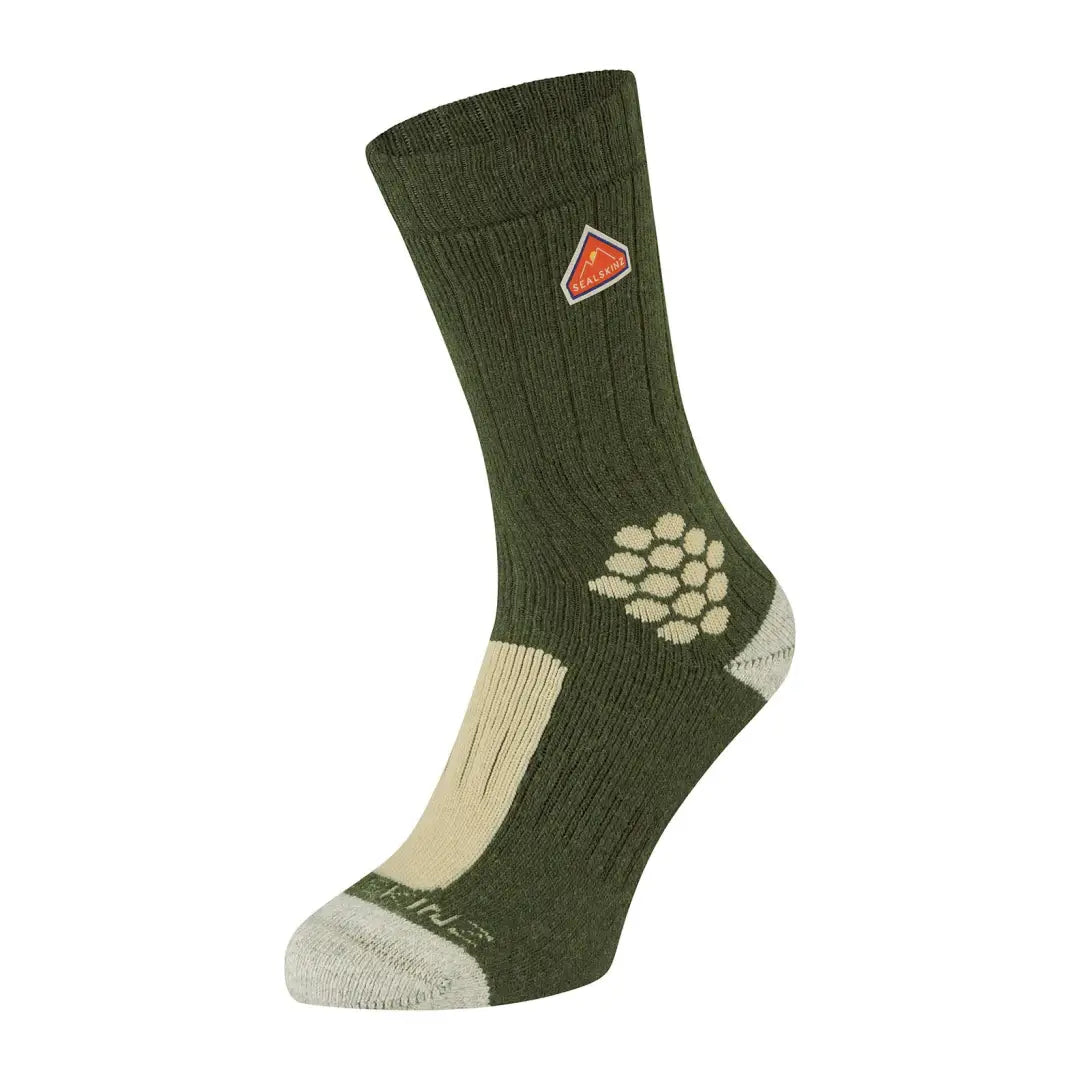 Ski socks for ski rush-Sealskinz Scarning Recycled Wool and Cashmere Mid Length Socks