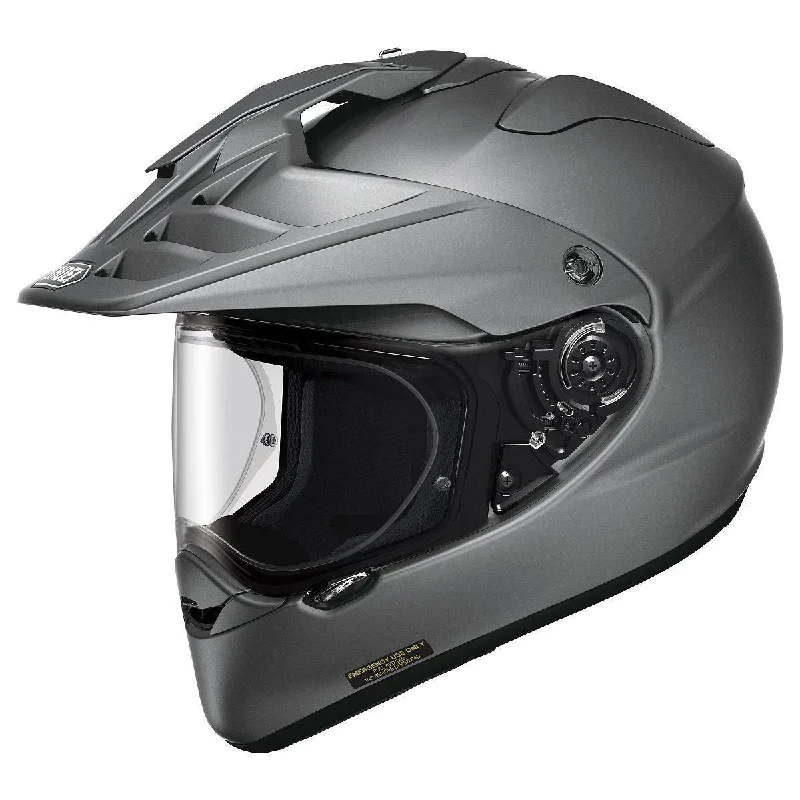 Helmet with anti-fog design-Shoei Hornet X2 Deep Matte Grey Dual Sport Helmet