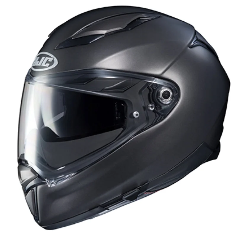 Helmet for safe use-HJC F70 Semi-Flat/Matte Titanium Full Face Helmet