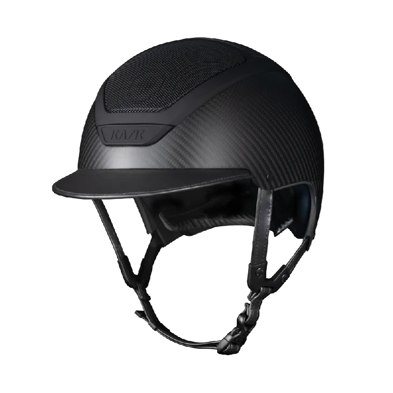 Helmet with quick release-Carbon Matt Dogma Riding Helmet by KASK