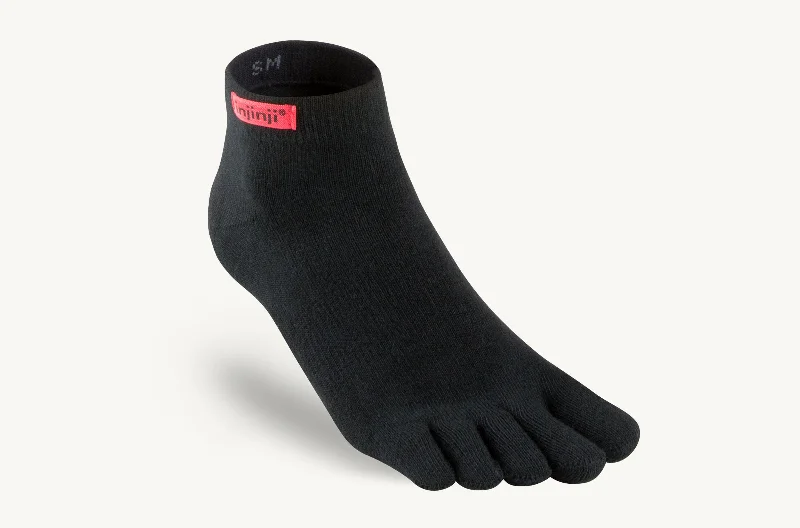 Ski socks for ski smooth-Injinji Sport Original Weight Mini Crew Toesock