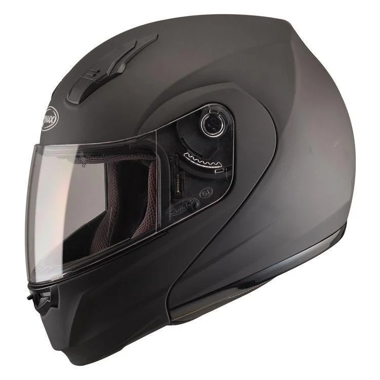 Helmet with easy padding-GMax MD04 Matte Black Modular Helmet