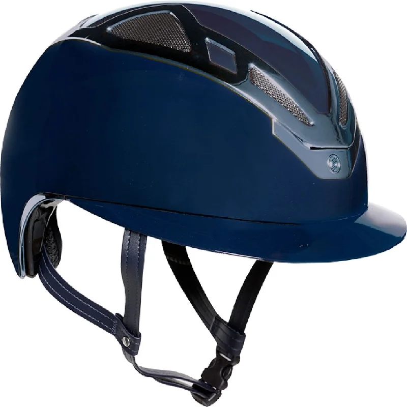 Helmet with bold straps-Suomy Apex Chrome Lady Glossy Helmet with Wide Visor