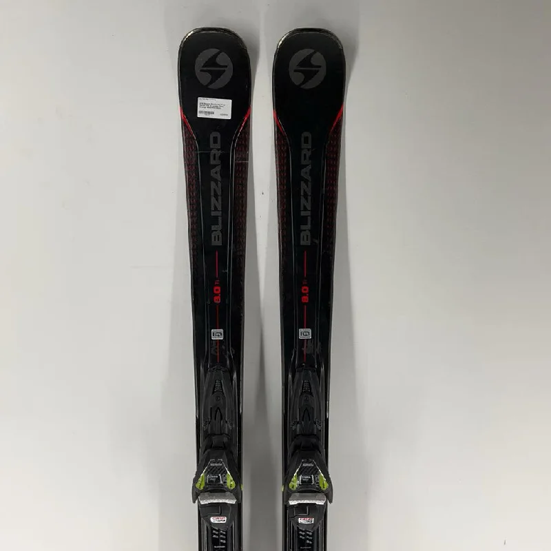 High-performance skis for seniors-2019 Blizzard Quattro 8.0 Ti w/ Marker TPX 12 System Demo Bindings