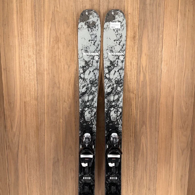 Durable skis for teens-2022 Rossignol Black Ops Escaper w/ Look NX 12 Demo Binding