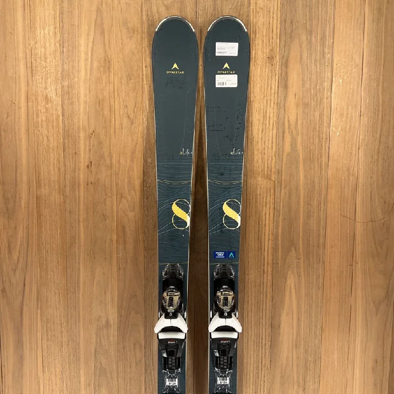 Best skis for long trails-2023 Dynastar E Lite 8 w/ Look NX 12 Demo Bindings