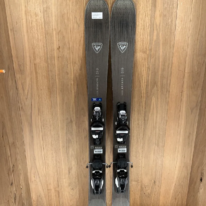 Skis with sleek frames-2023 Rossignol Sender 104 Ti w/ Look NX 12 Demo Bindings