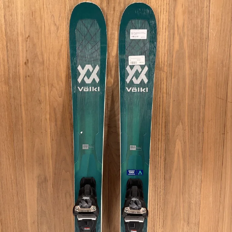 Skis for hard snow-2023 Volkl Secret 96 w/ Marker Squire 11 Demo Bindings