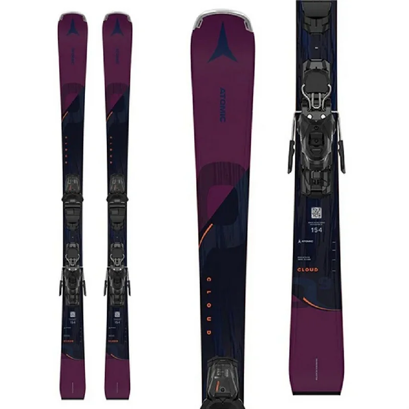 Skis with firm bindings-2024 Atomic Cloud Q9 w/ Atomic M 10 GW Demo Bindings