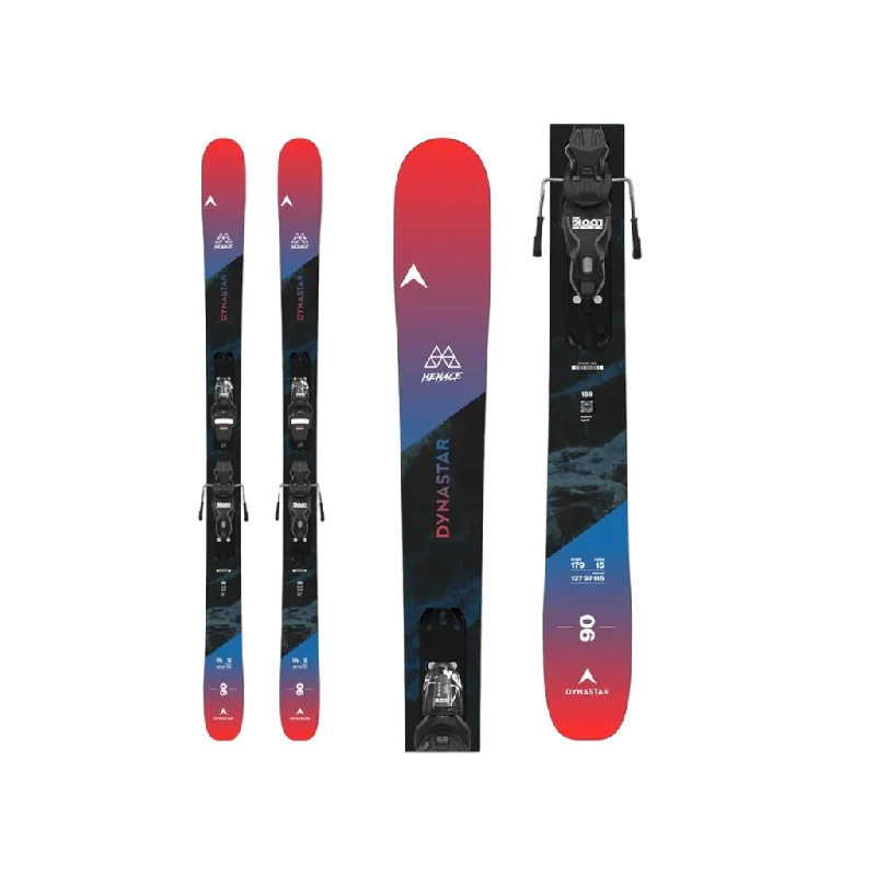 Skis for beginner kids-2024 Dynastar Menace 90 w/ Look Xpress 10 Demo Bindings