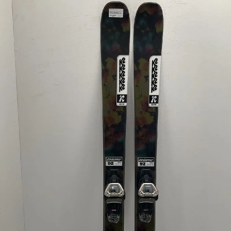 Durable skis for kids-2024 K2 Reckoner 92 w/ Marker Griffon 13 Demo Bindings