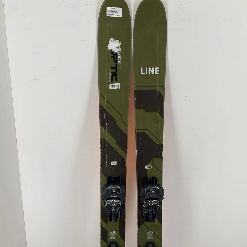 Affordable skis for kids-2024 Line Blade Optic 104 w/ Tyrolia Attack 14MN Demo Bindings