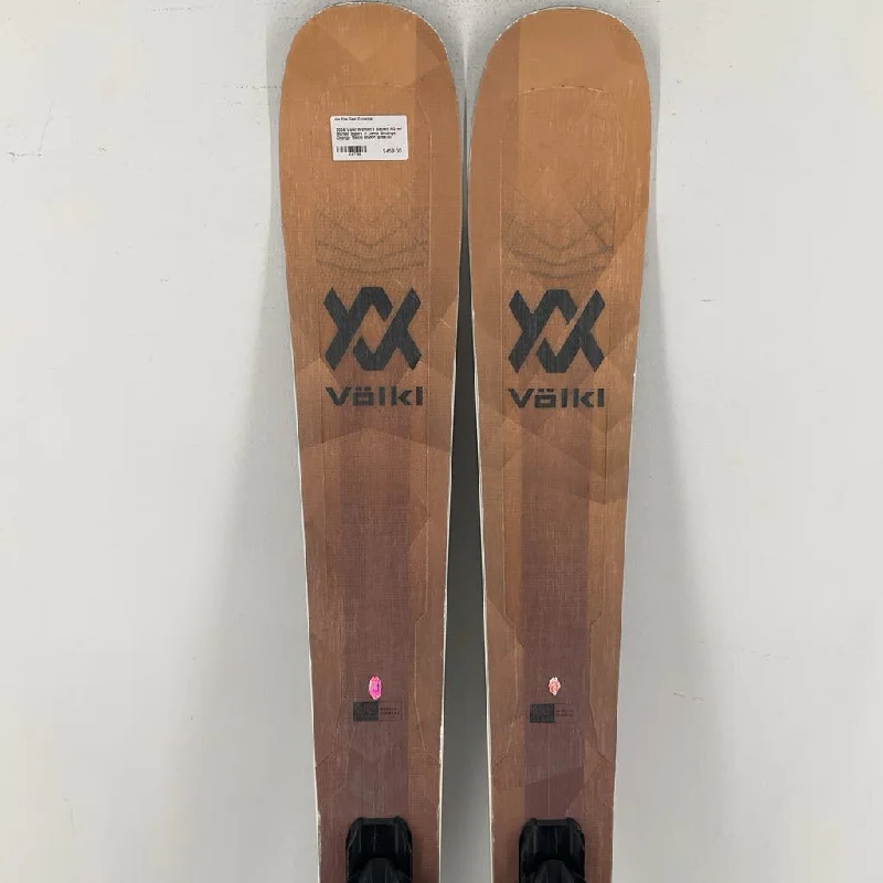 Top skis for powder trails-2024 Volkl Women's Secret 102 w/ Marker Squire 11 Demo Bindings