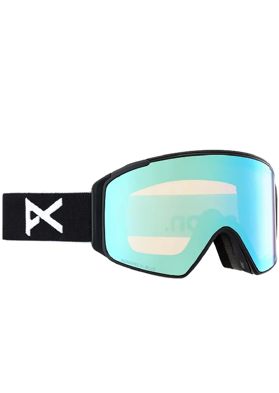 Goggles with puffy padding-Anon M4S Cylindrical Goggles + Bonus Lens + MFI Face Mask