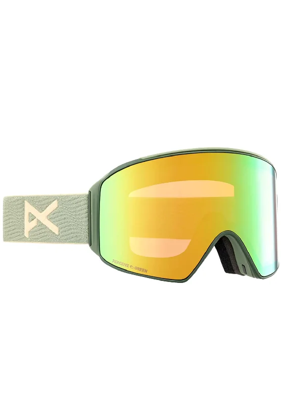 Goggles with archival logos-Anon Men's M4 Cylindrical Goggles + Bonus Lens + MFI Face Mask